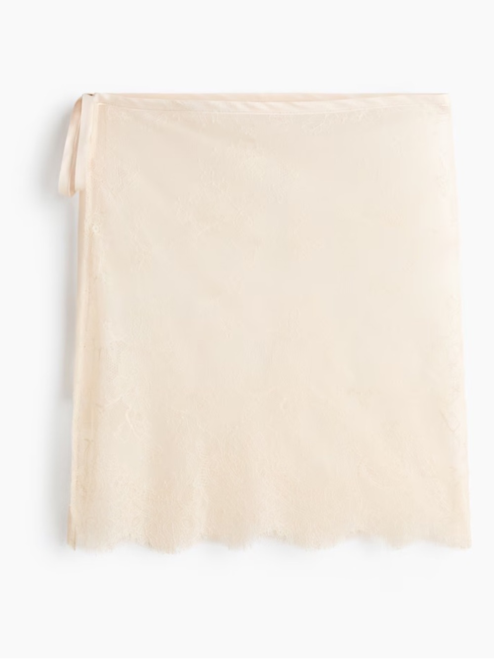 H&M Lace Hip Scarf in Cream